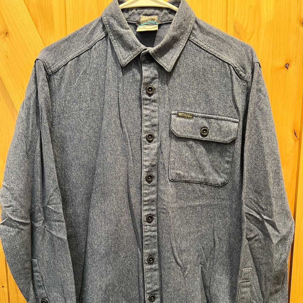 Columbia Blue Button-Up Shirt
